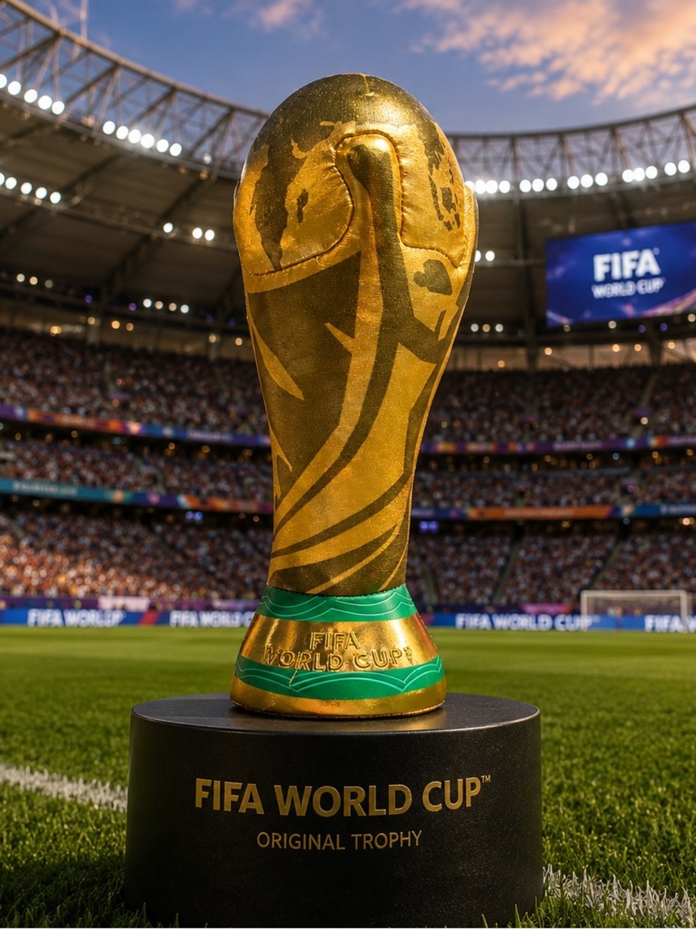 FIFA World Cup Trophy Plush in Gold